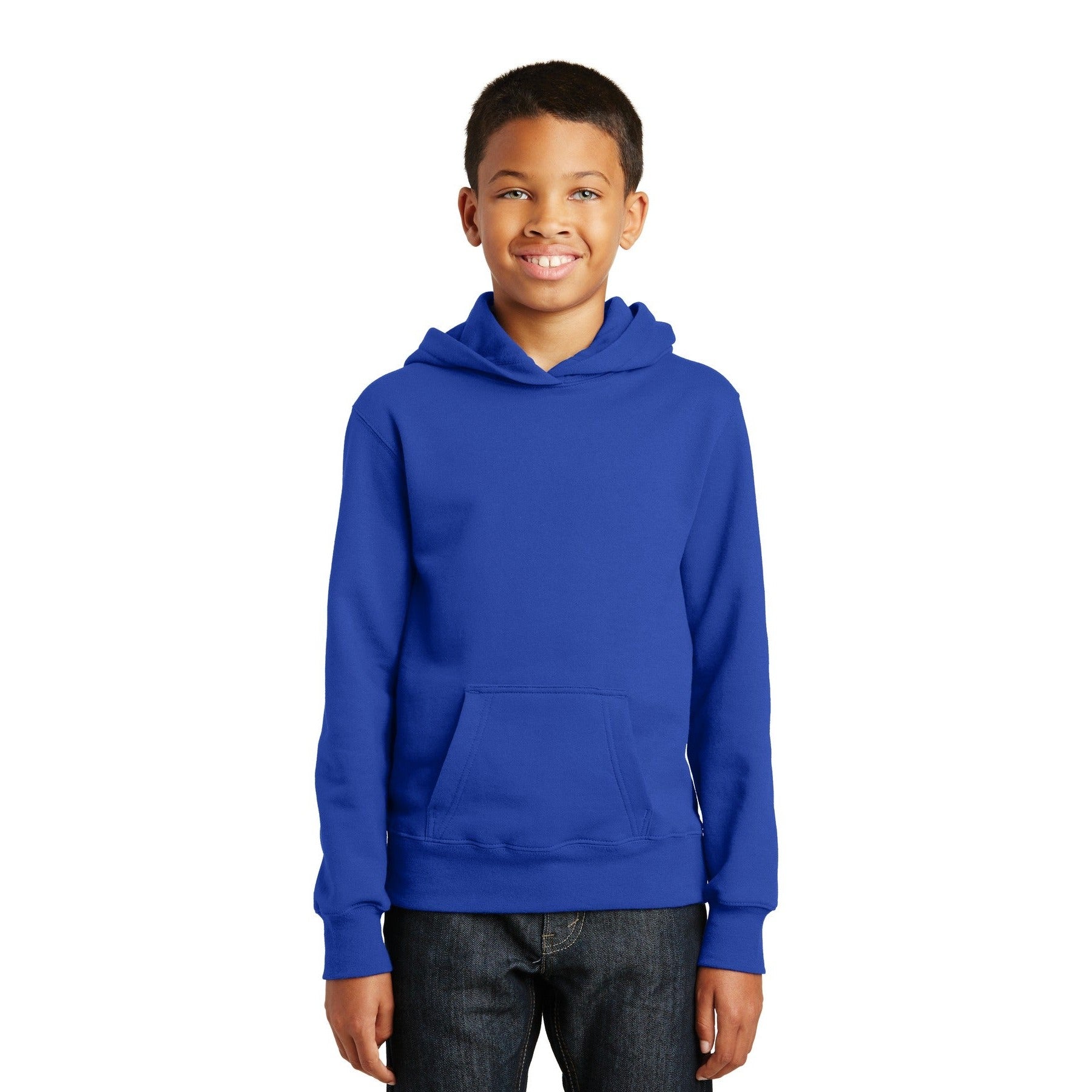 Port & Company-Port & Company® Youth Fan Favorite Fleece Pullover Hooded Sweatshirt. PC850YH-MedTech-7